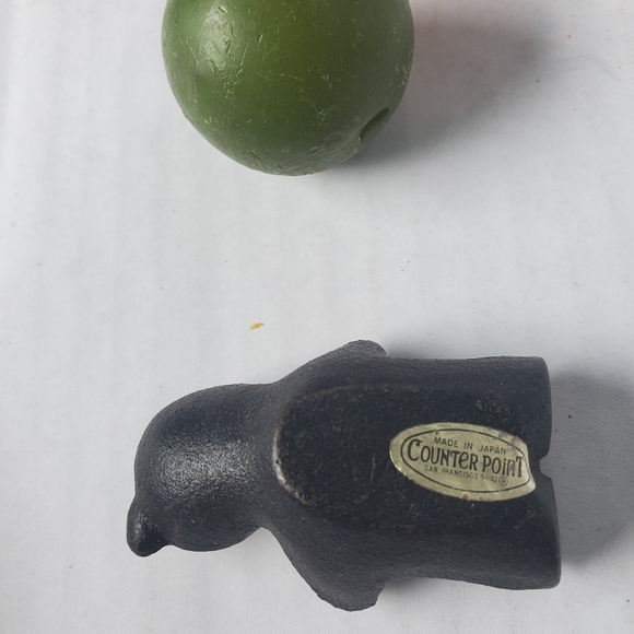 Vintage Cast Iron Animal Panda Candle-Holder - Picture 4 of 9